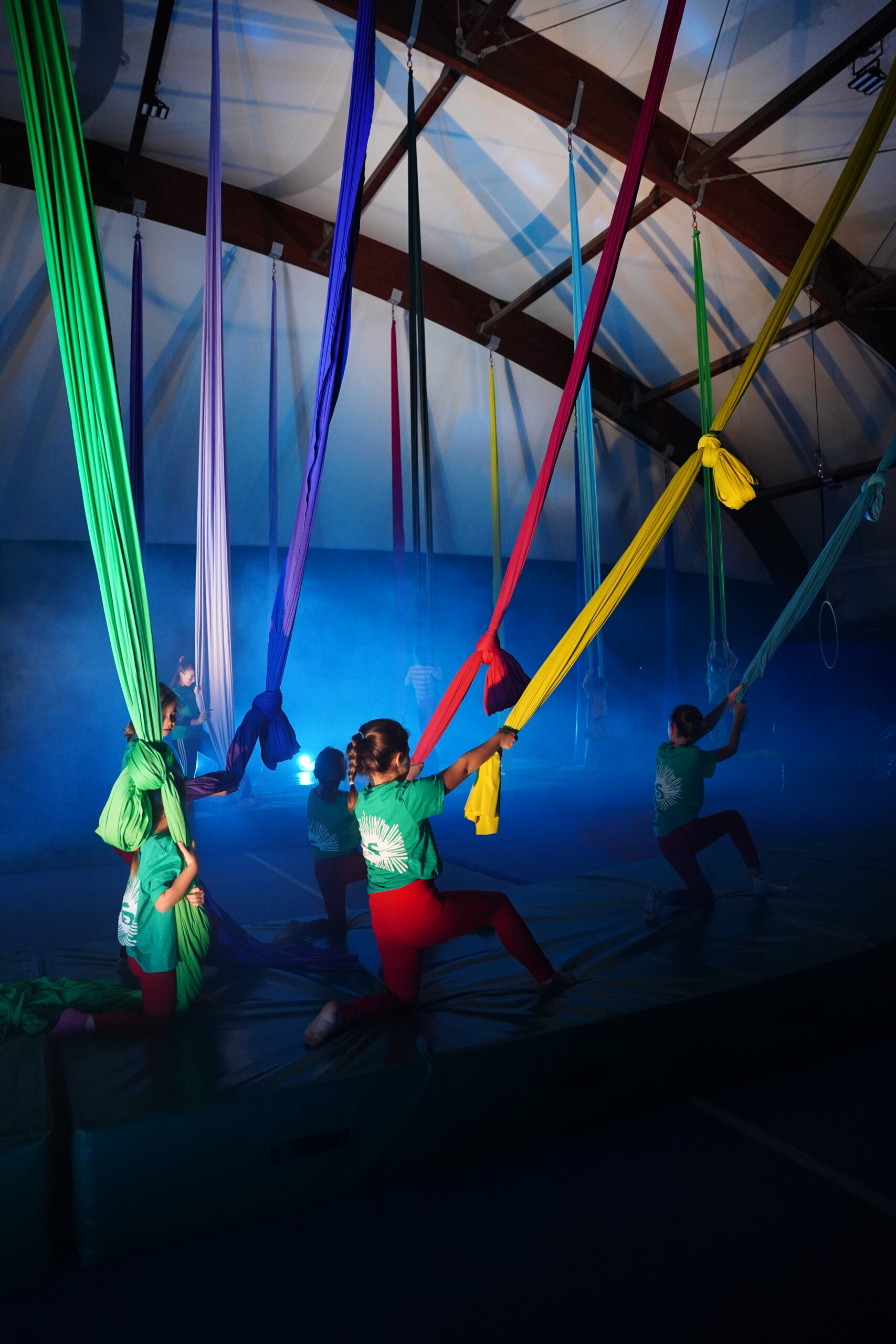 Spettacolo Soleil in palestra